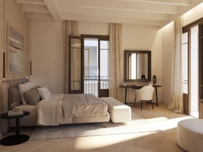 Exterior of modern villa with infinity pool. Minimalist design, expansive terraces, and lush gardens. Ambient lighting.