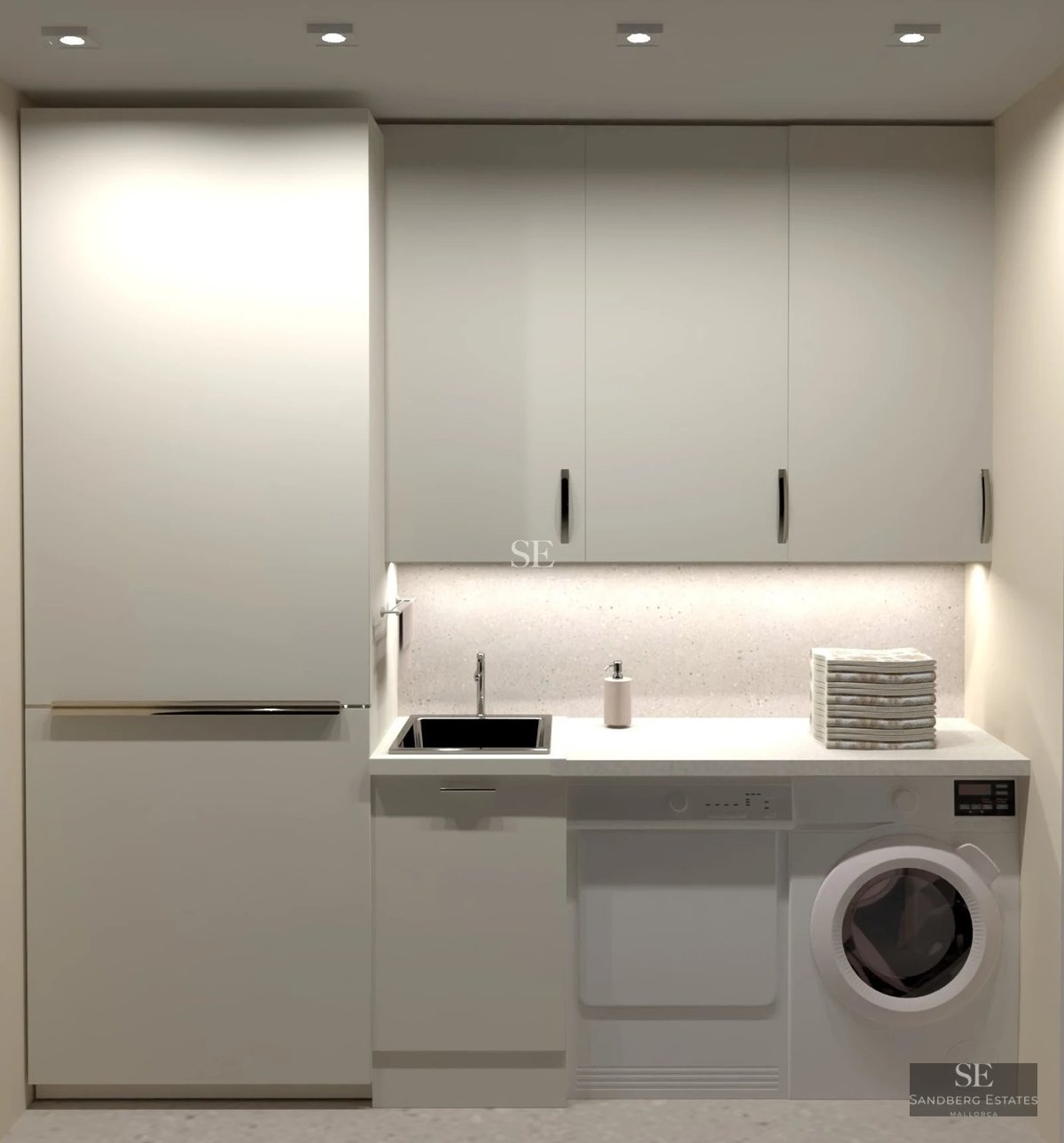 Spacious terrace with panoramic sea views. Modern design with wooden floors and elegant furniture for enjoying the outdoors.