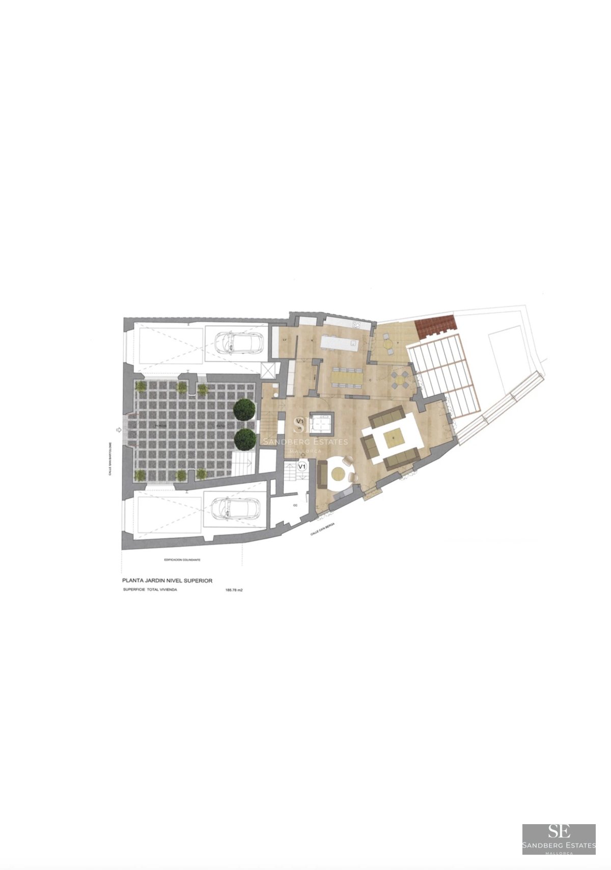 Exterior view of a modern villa featuring a pool, lush garden, and minimalist architecture. Warm lighting and elegant design.