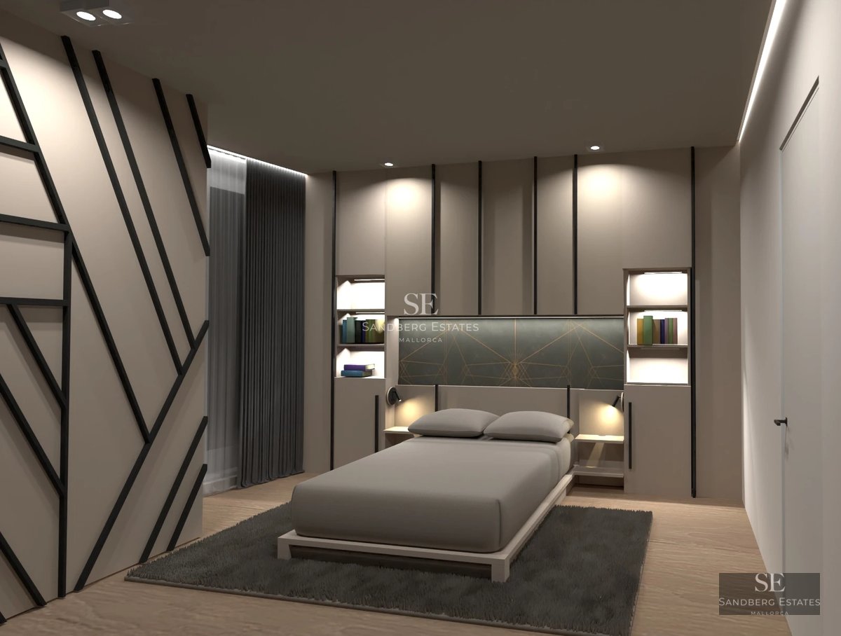 Expansive infinity pool and outdoor living space. Modern architecture with large windows and lush landscaping.