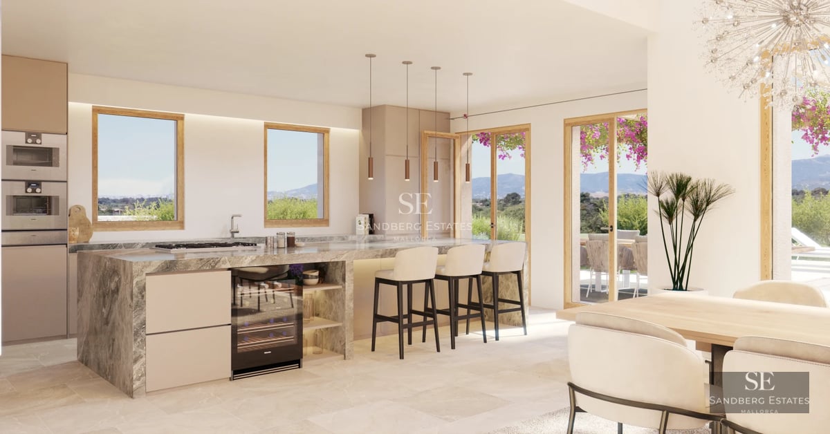 Infinity pool with glass edge, ocean views, sun deck, and modern furniture. Sleek and minimalist design.