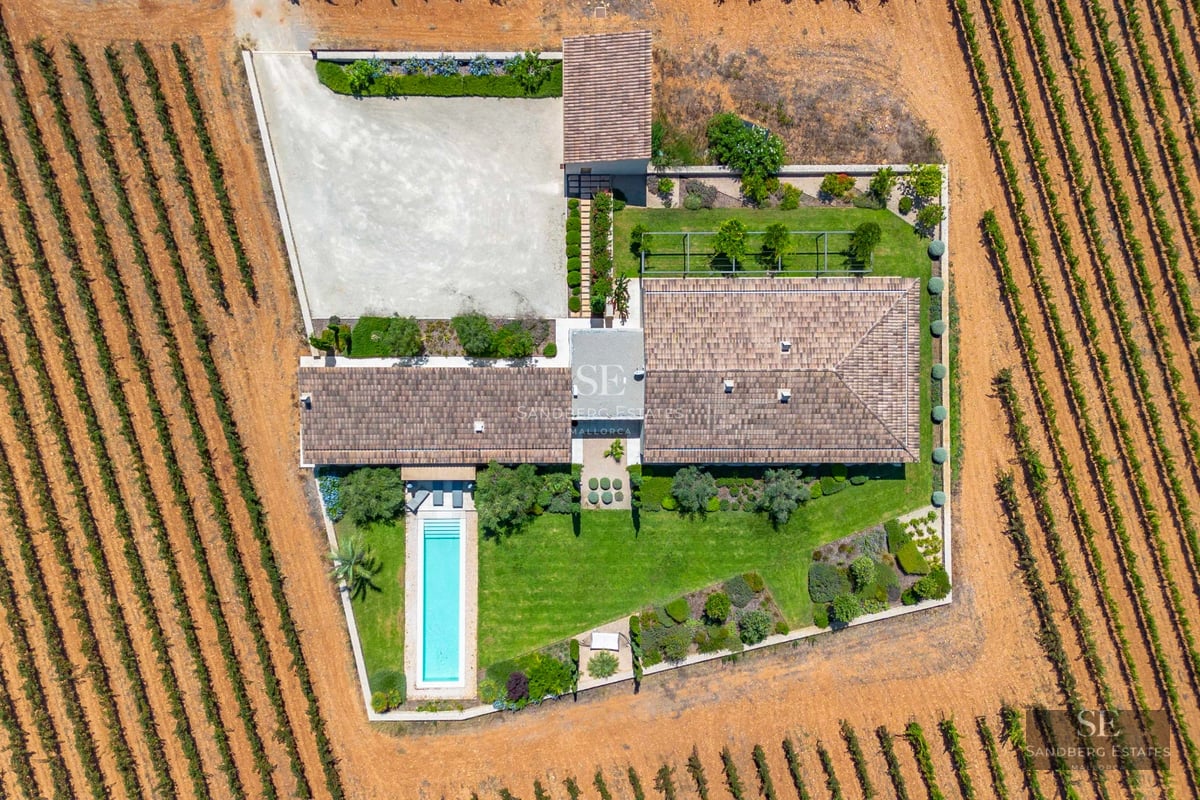 Spacious living room with panoramic windows, natural light, light wood floors, modern sofas and garden view. Minimalist and elegant design.