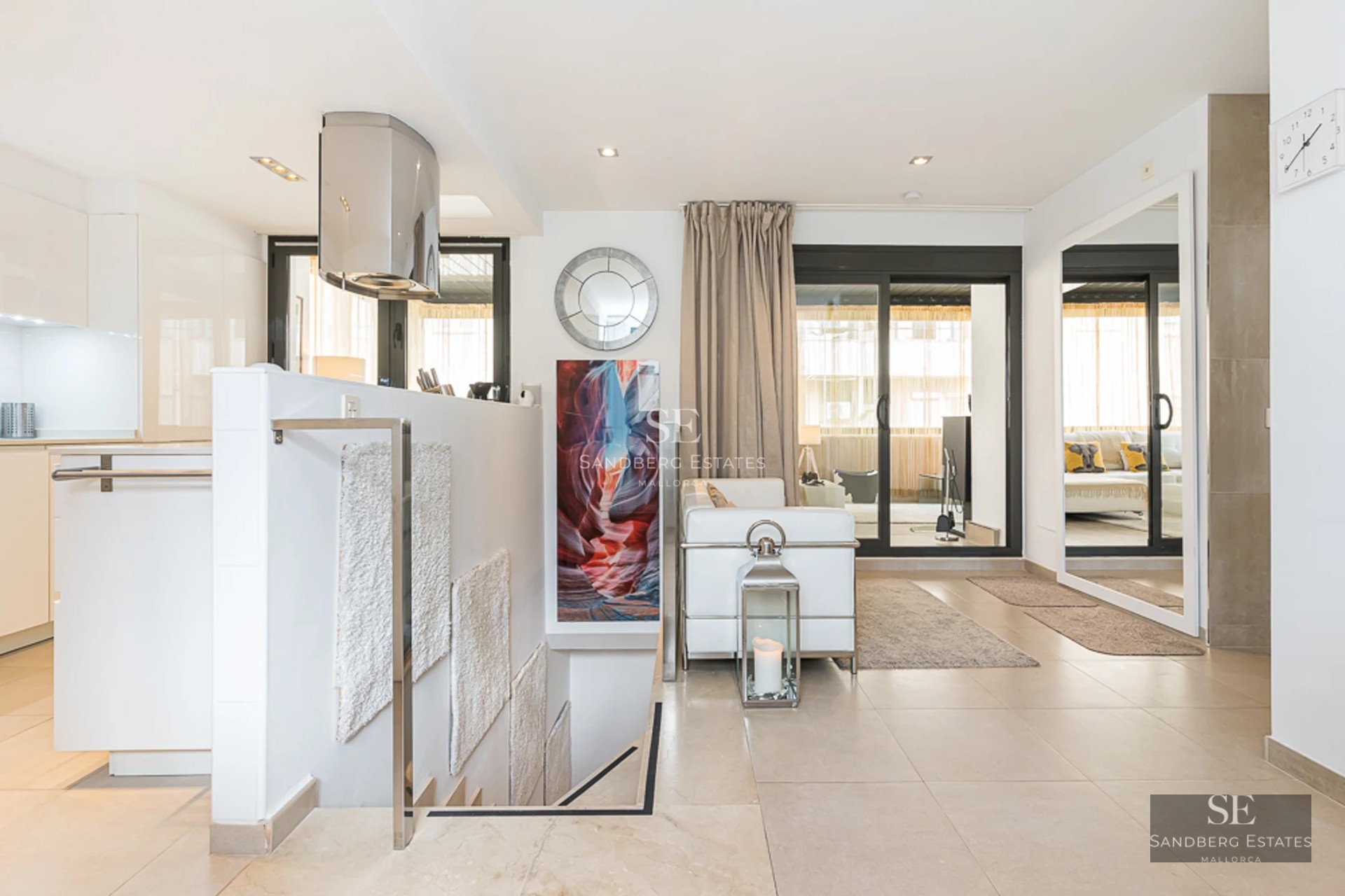 Modern facade with infinity pool, lush garden, and spacious terraces. Minimalist architecture with high-quality finishes.