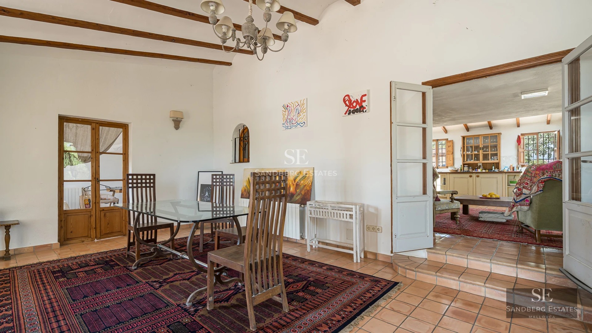 Spacious terrace with pool and ocean view. Modern design, natural lighting, and high-quality outdoor furniture.