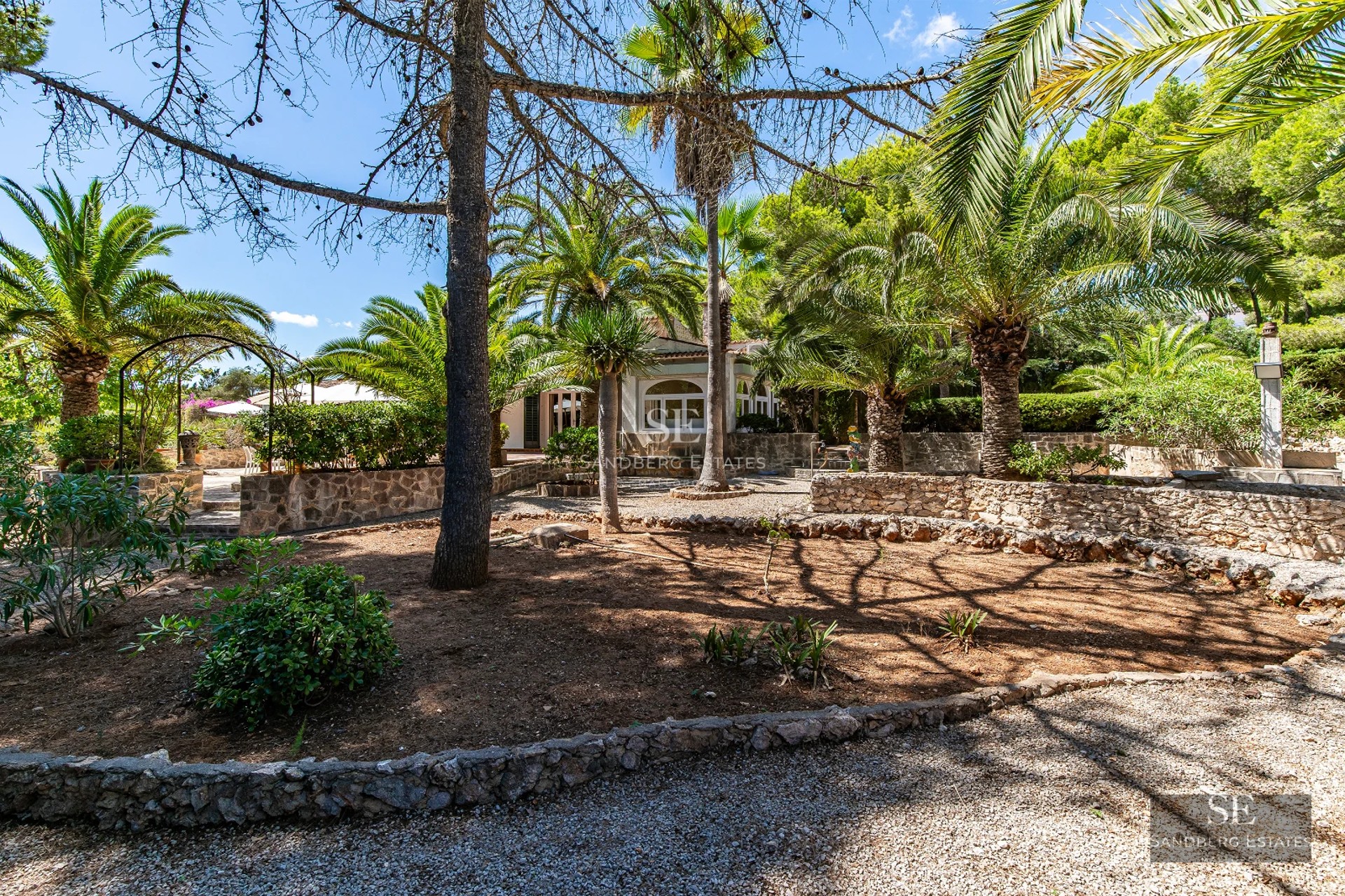 Exterior view of a modern villa with infinity pool, expansive terraces, panoramic windows, and minimalist landscape design.