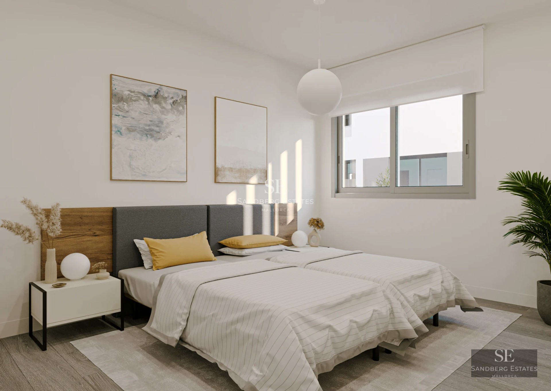 Expansive terrace with infinity pool, sun loungers, and panoramic sea views. Modern, elegant, and minimalist design.