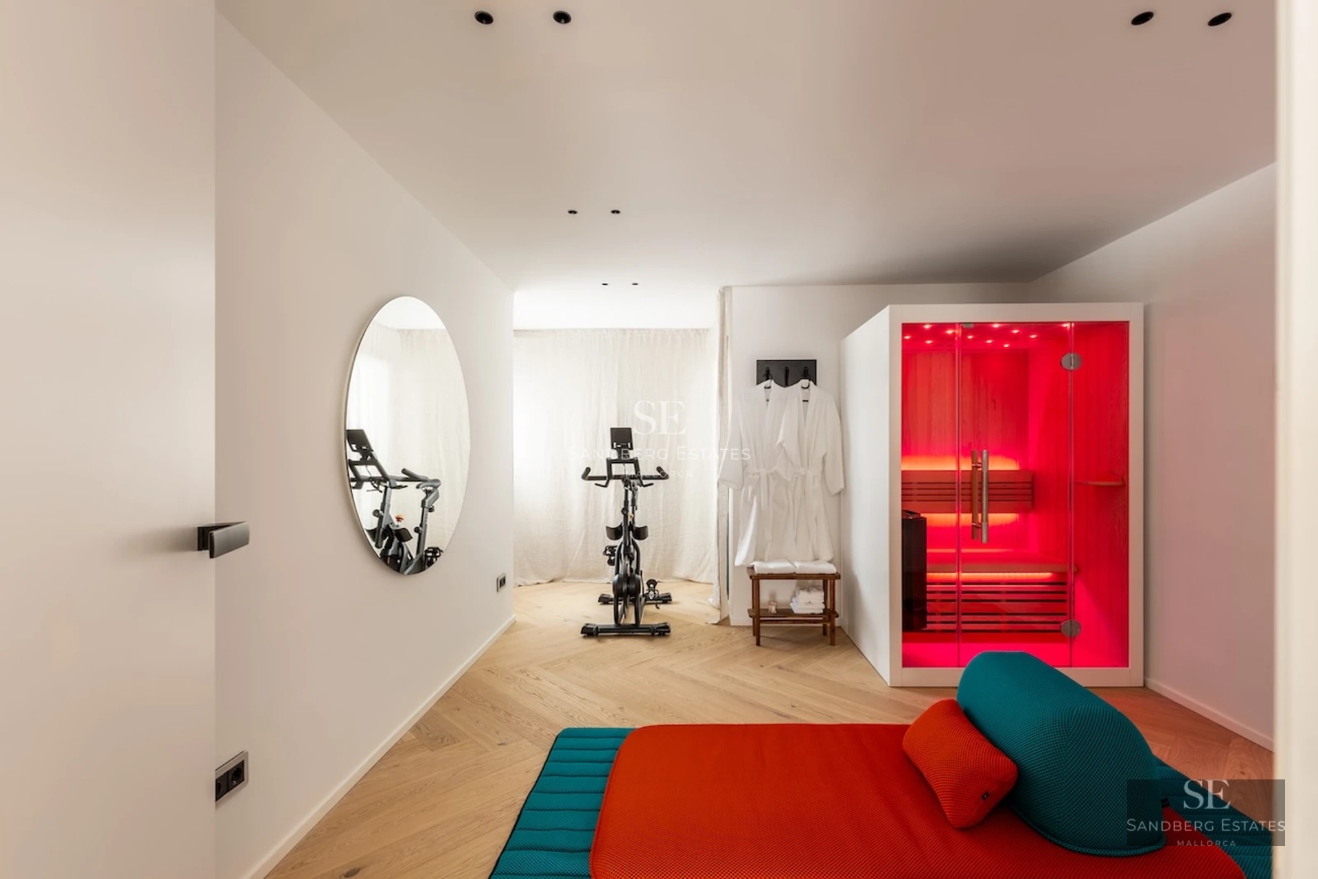 Expansive terrace with infinity pool, panoramic sea views. Modern design, elegant furnishings, and lush garden.