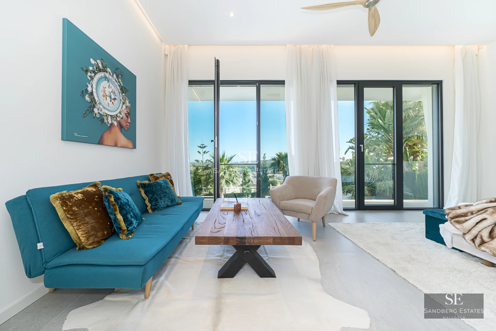 Exterior view of modern villa featuring an infinity pool, expansive terraces, and minimalist architectural design. Soft ambient lighting.