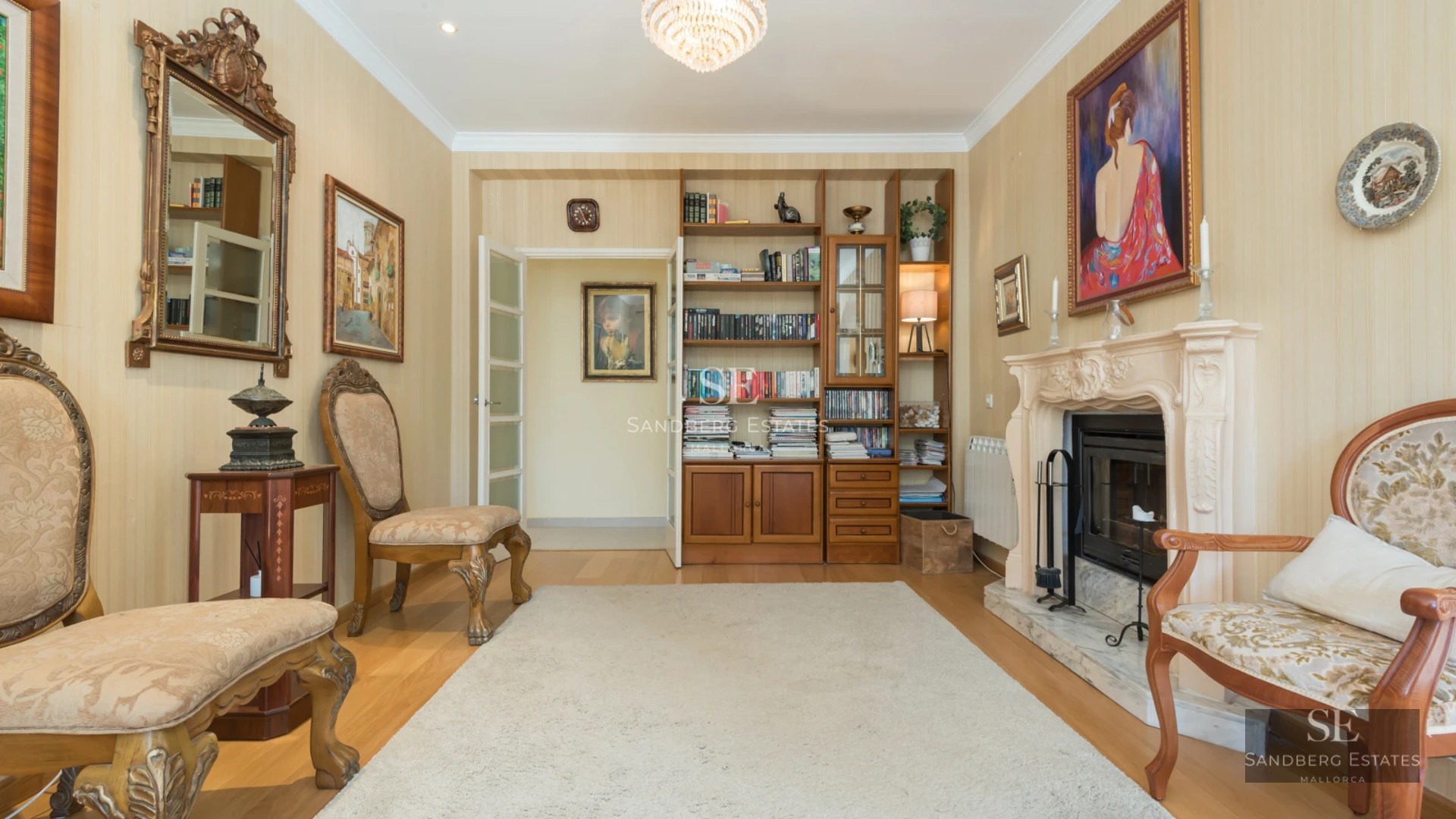 Aerial view of modern villa with pool, garden and terrace. Minimalist architecture and luxurious finishes.