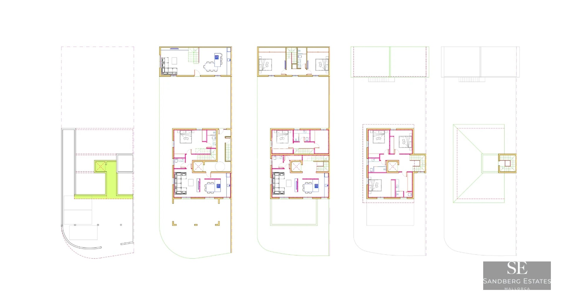 Spacious balcony with ocean view. Modern furniture, glass railing, wooden floor. Bright and elegant outdoor space.
