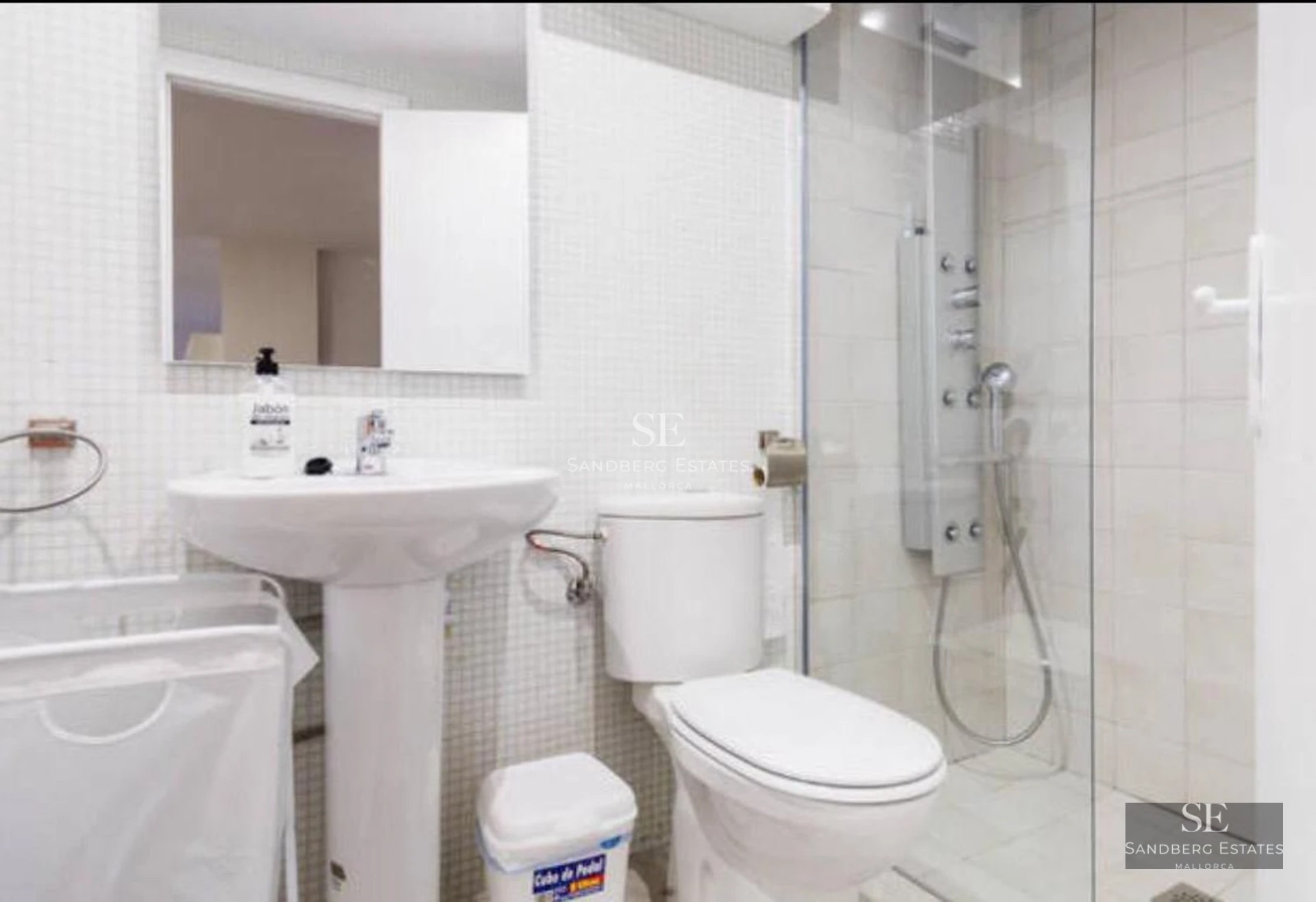 Exterior view of a modern luxury home with reflecting pool. Minimalist design featuring large windows and lush gardens.