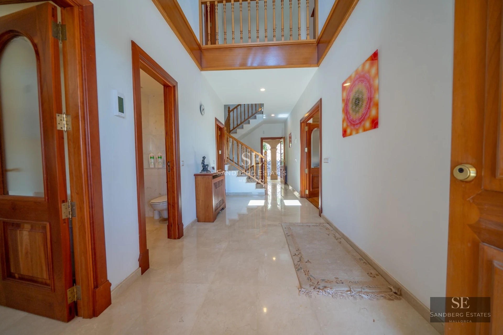 Spacious terrace with infinity pool, sun loungers, and panoramic views. Modern design with ambient lighting and luxury finishes.