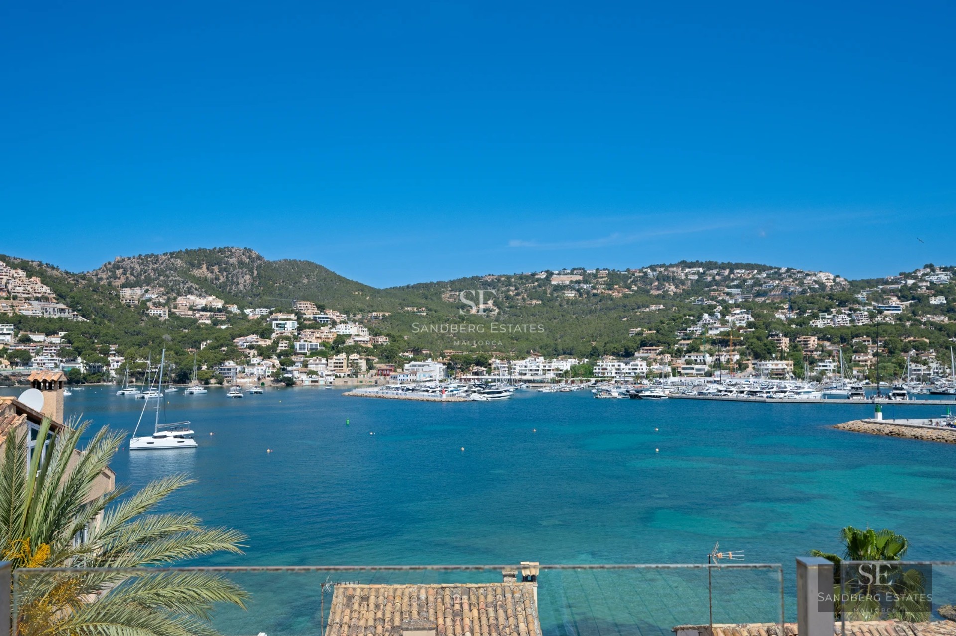 Exterior view of a modern villa featuring an infinity pool, lush garden, and minimalist architecture. Contemporary design and open spaces.