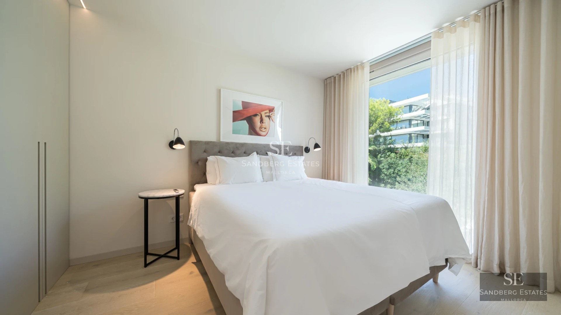 Spacious terrace featuring a pool, sun loungers, and panoramic views. Modern design, natural lighting, and high-quality finishes.