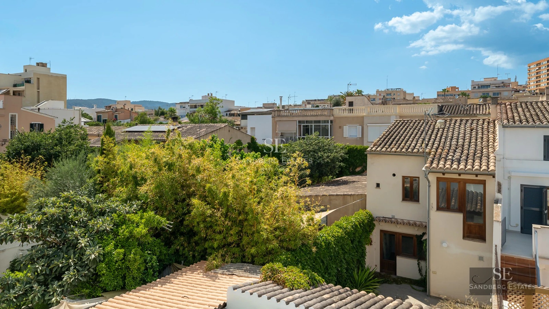 Exterior view of a modern house with swimming pool, garden, and large windows. Contemporary architecture, minimalist design.