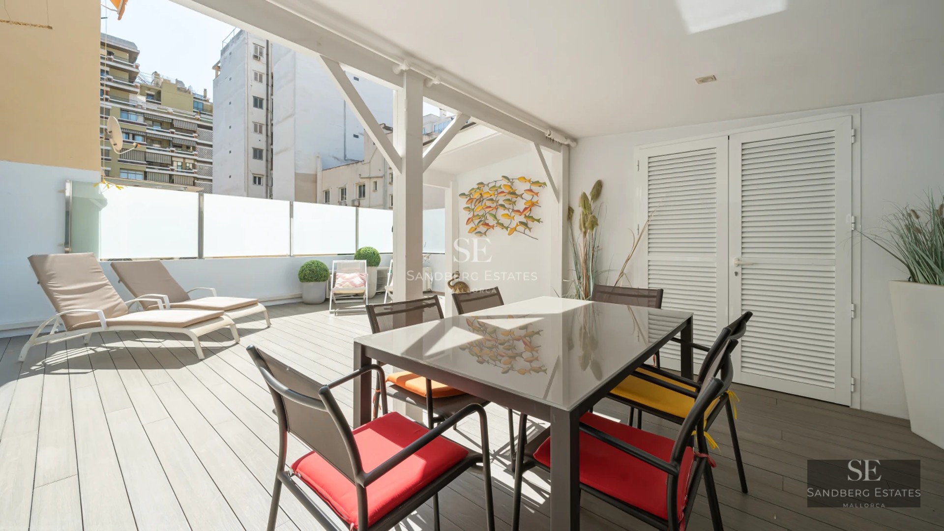 Spacious living room with floor-to-ceiling windows, infinity pool, and panoramic views. Modern design, elegant furniture, and natural light.