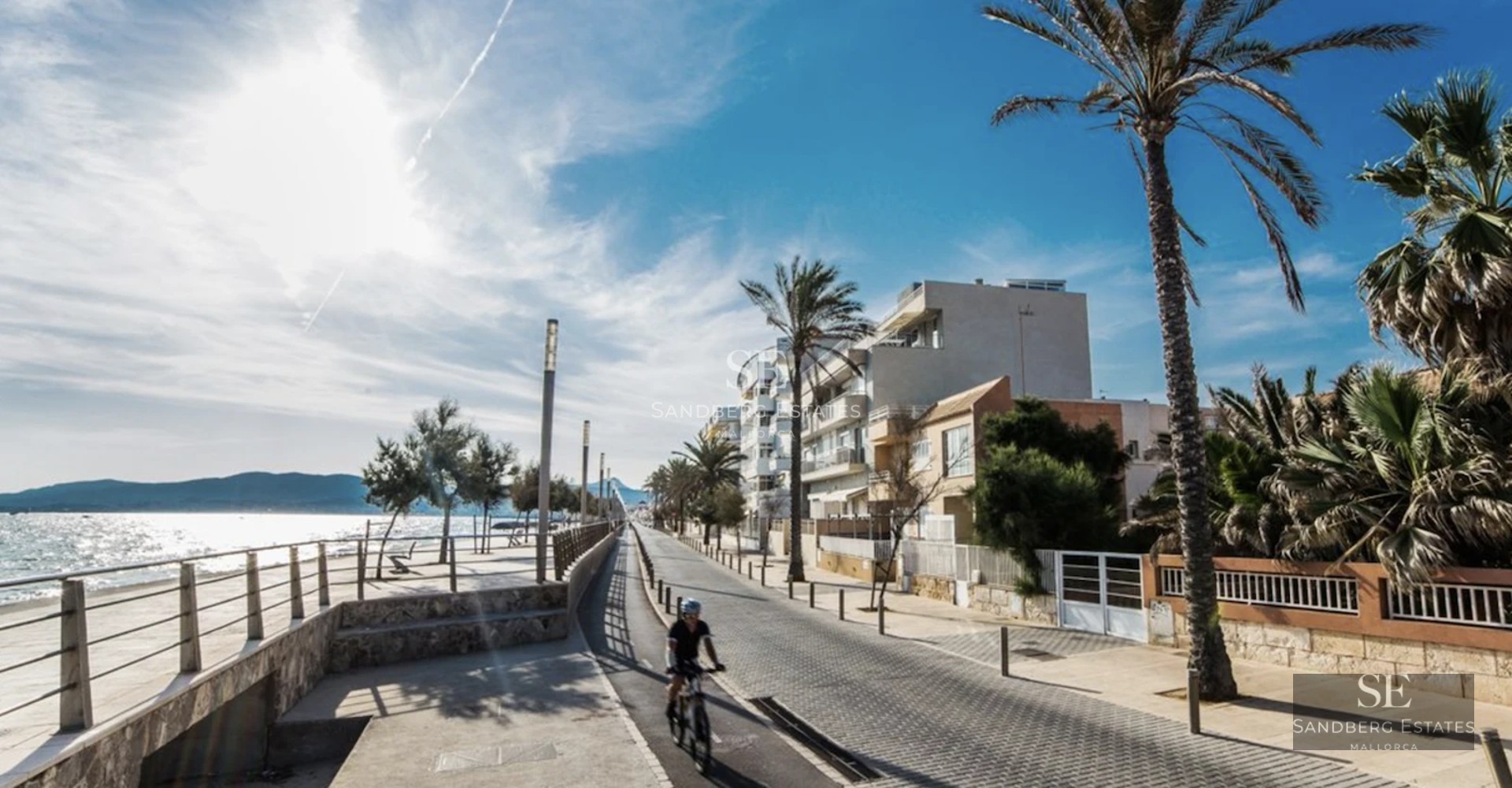 Spacious living room with floor-to-ceiling windows, designer sofas, and access to terrace with views. Modern interior with abundant natural light.
