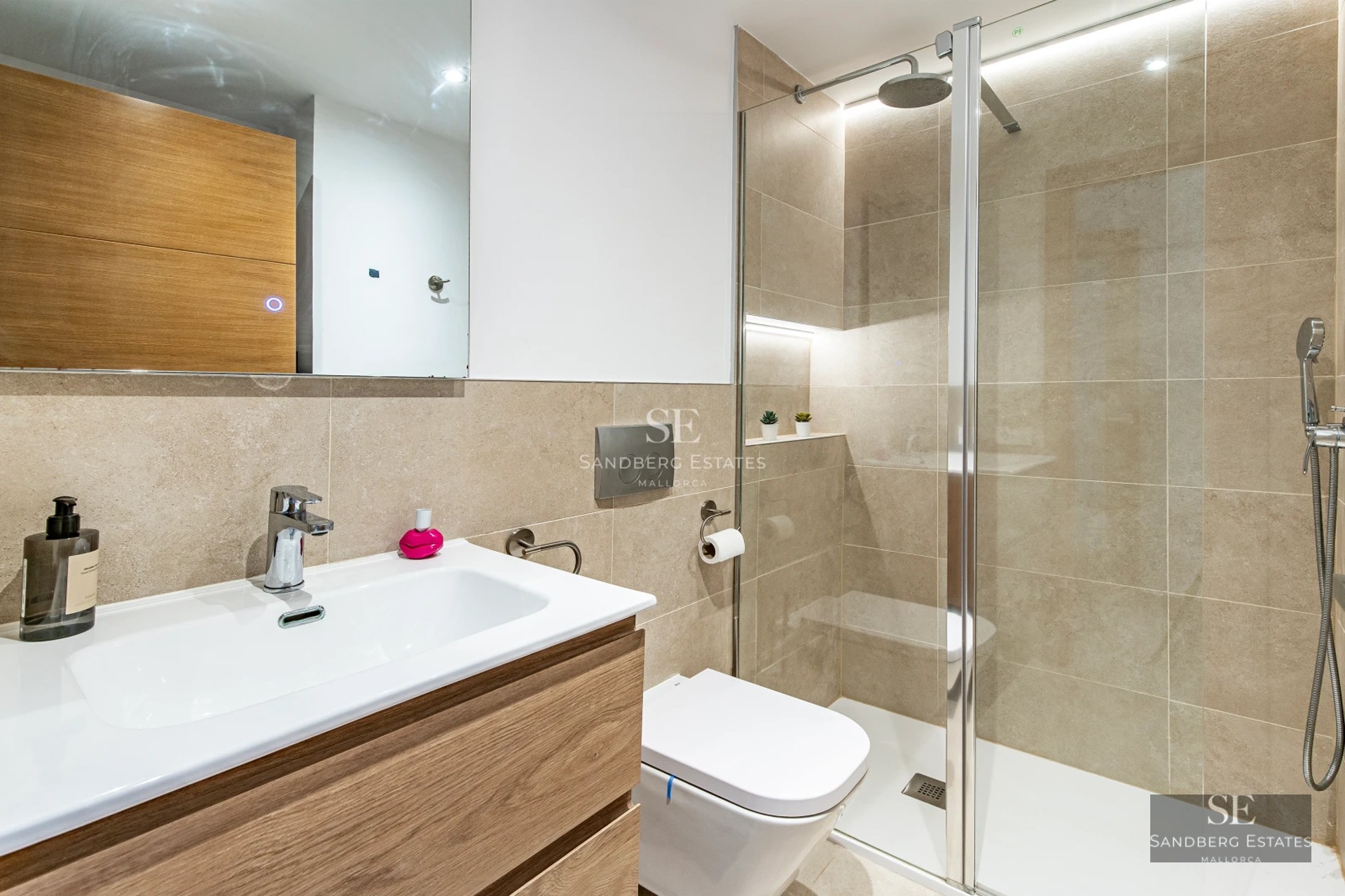 Expansive terrace with infinity pool offering panoramic views. Modern design, stylish outdoor furniture, and lush landscaping.