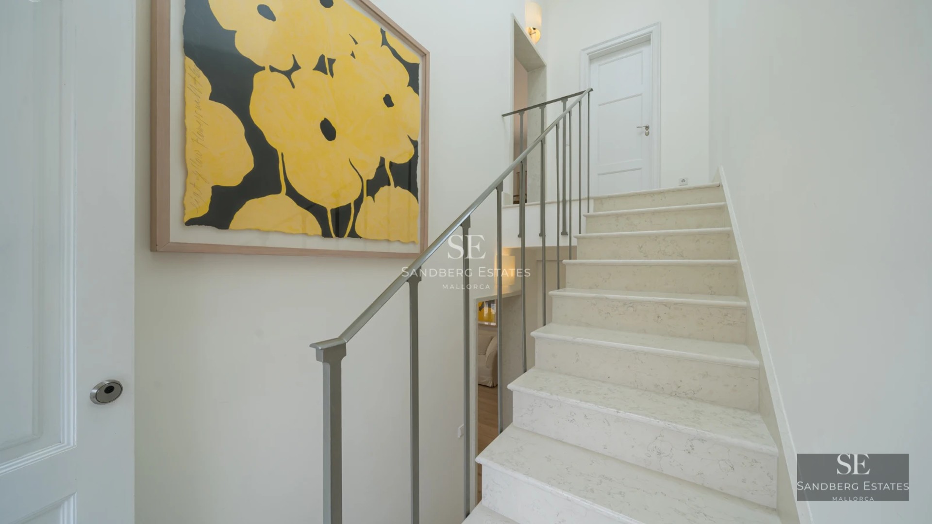 Exterior view of modern villa with a pool. Minimalist design, large windows, lush garden, and elegant terrace.