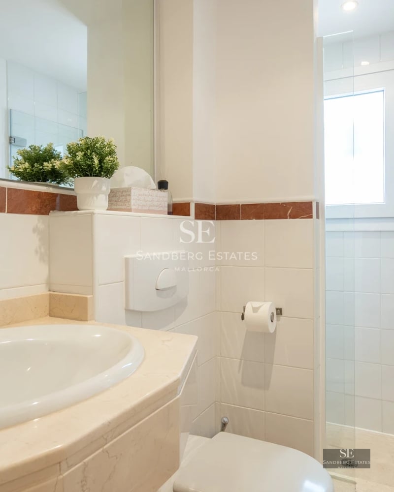 View of a luxurious villa with infinity pool, large windows, and modern design. Landscaped exteriors.