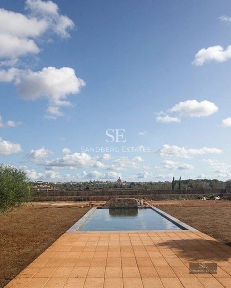 Expansive terrace featuring an infinity pool, sun loungers, ocean views, and modern architecture with large windows.