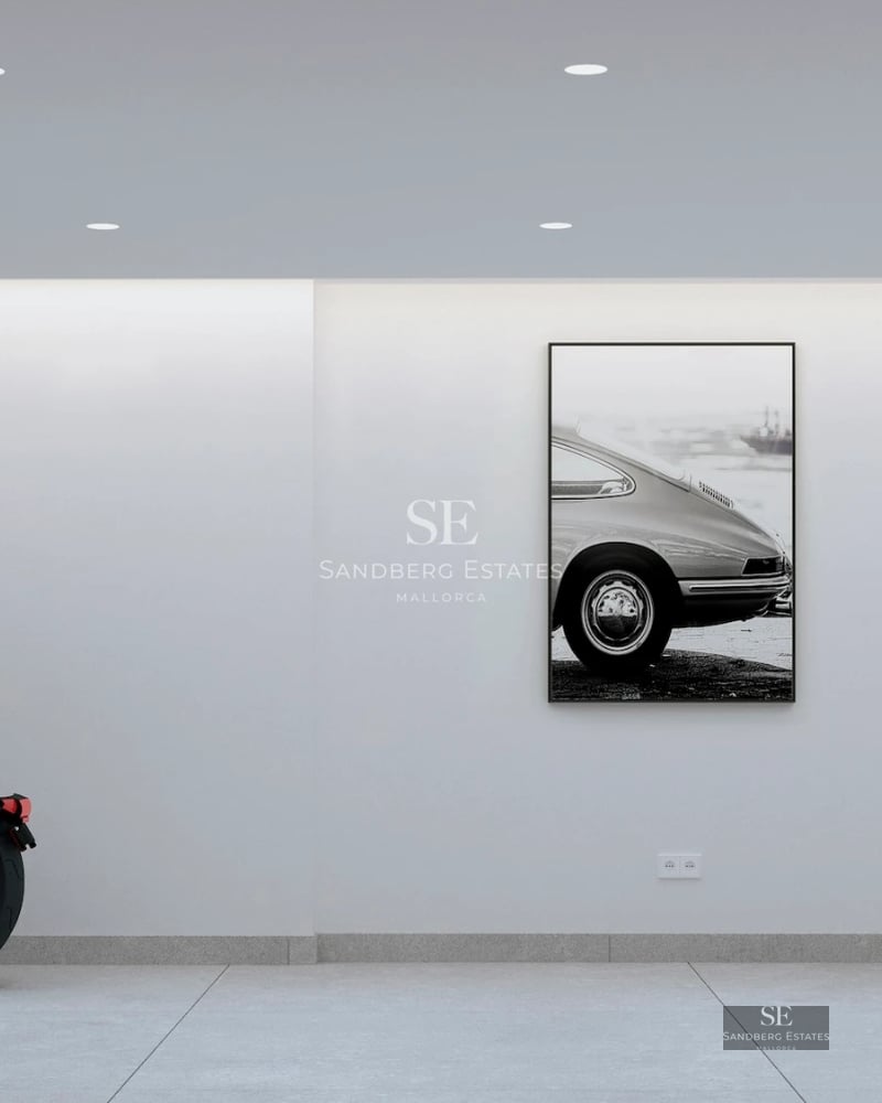 View of a luxurious villa with a pool. Modern architecture, large windows and lush garden. Elegant design and high-quality finishes.