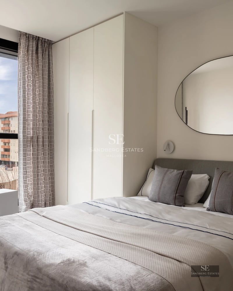 View of a luxurious villa with pool, manicured garden, modern architecture, and large windows. Abundant natural lighting.