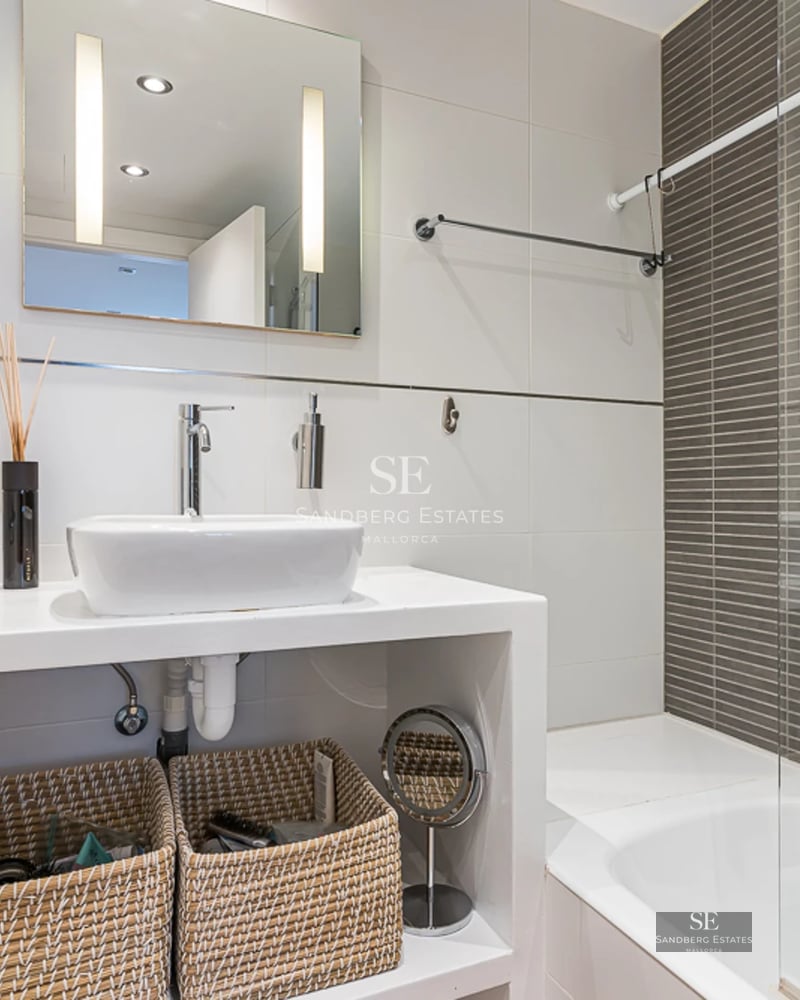 Exterior view of a modern villa with pool, garden and terrace. Minimalist architecture and large windows.