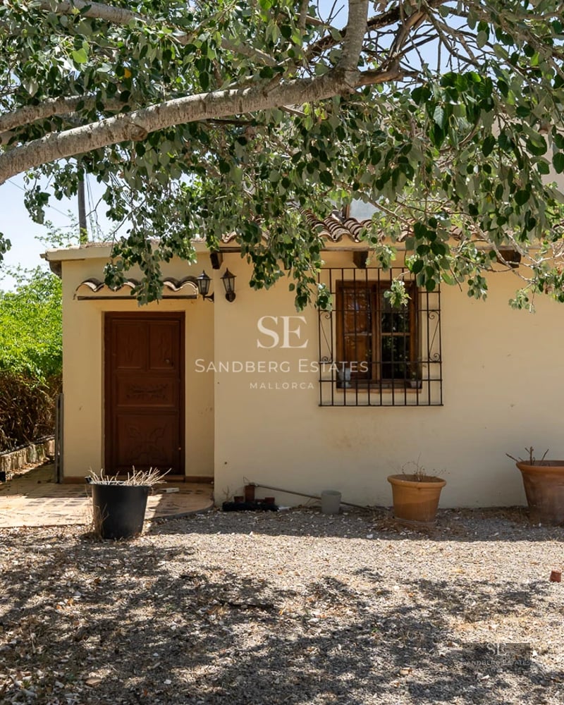Exterior view of a modern villa with an infinity pool. Large windows, minimalist design and lush surrounding vegetation.