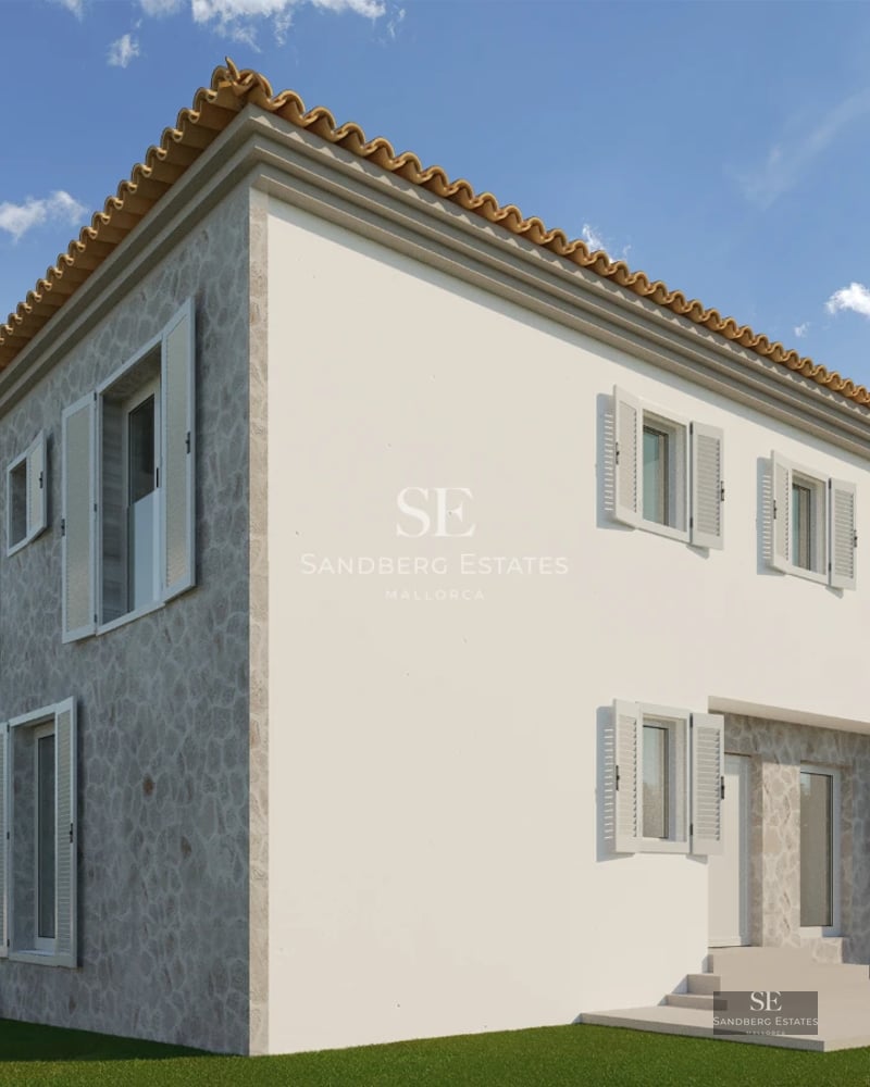 Spacious balcony with panoramic sea views from a modern penthouse. Glass railing, stylish outdoor furniture and wooden flooring.