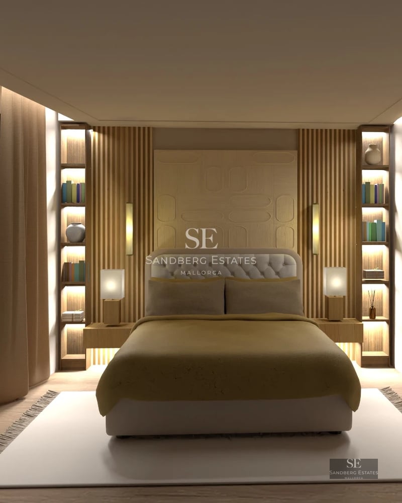 Spacious living room featuring floor-to-ceiling windows, light wood floors, and modern furniture. Abundant natural light, unobstructed views.