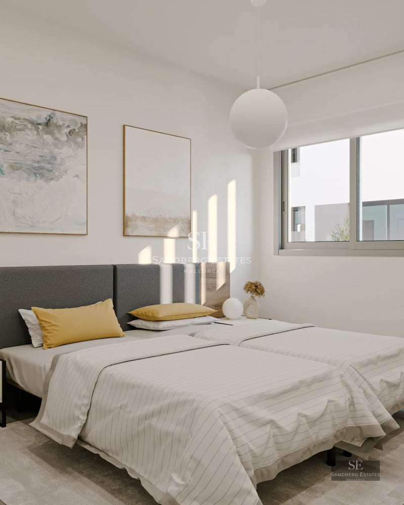 Expansive terrace with infinity pool, sun loungers, and panoramic sea views. Modern, elegant, and minimalist design.