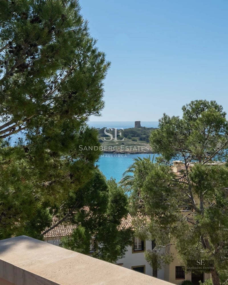 Exterior view of a modern villa with infinity pool and garden. Minimalist architecture, large windows and contemporary design.