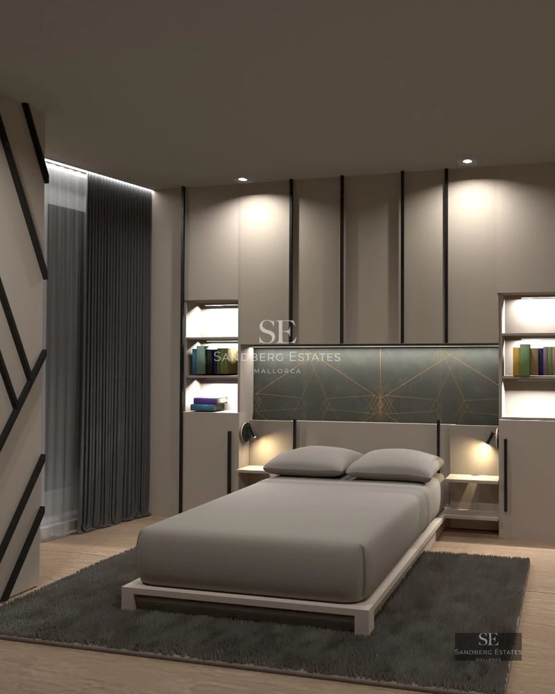 Expansive infinity pool and outdoor living space. Modern architecture with large windows and lush landscaping.