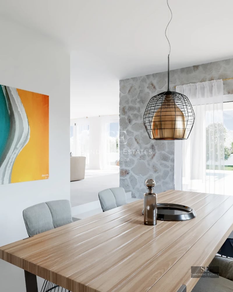 Expansive terrace featuring a pool, sun loungers and panoramic views. Modern architecture, natural lighting, relaxing color palette.