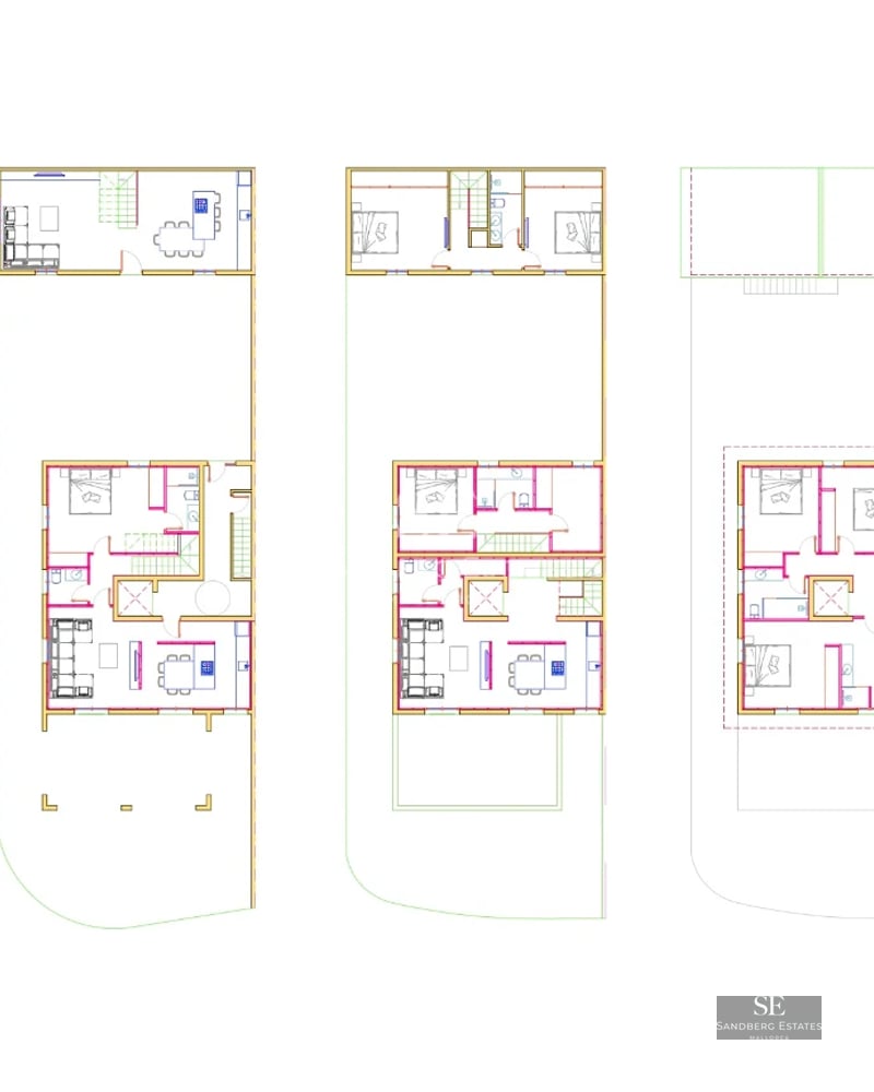 Spacious balcony with ocean view. Modern furniture, glass railing, wooden floor. Bright and elegant outdoor space.