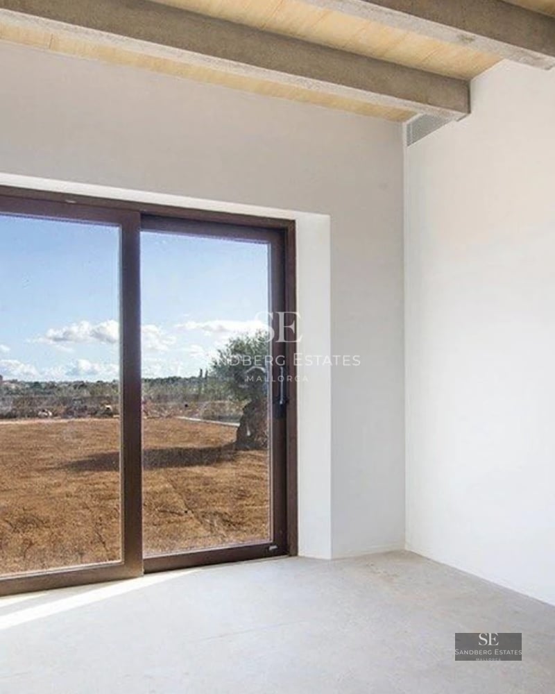 Infinity pool view, modern furniture, lush garden, minimalist design. Natural light, luxury finishes.