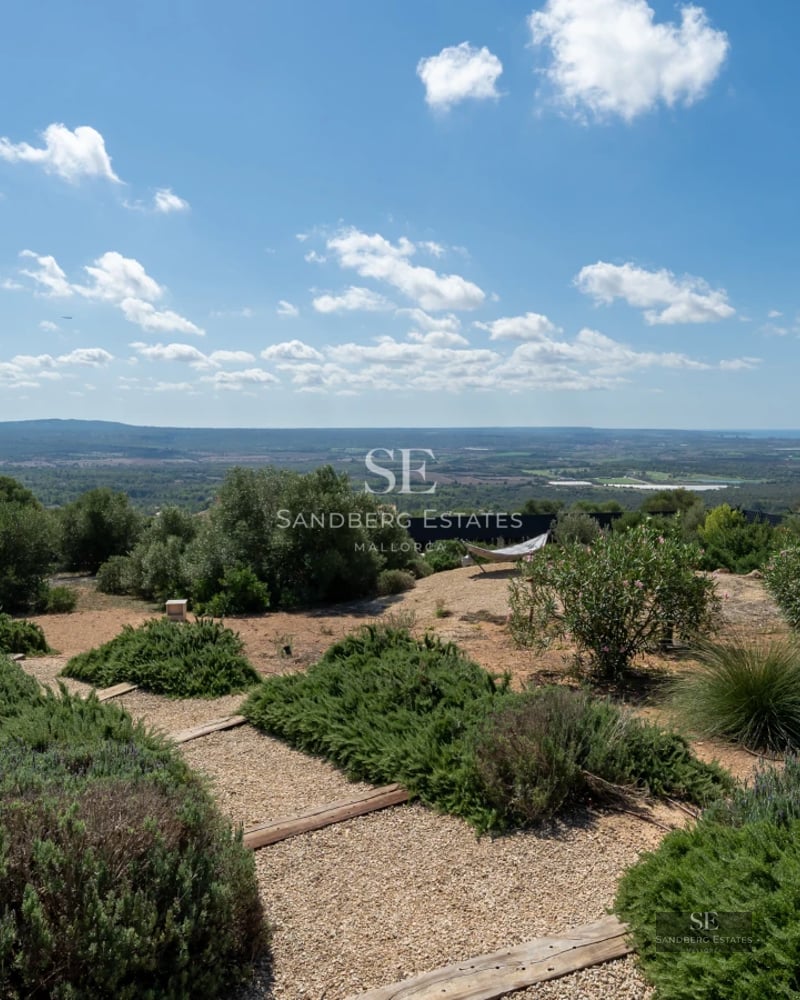 Exterior view of modern house with infinity pool surrounded by greenery. Minimalist architecture, glass fronts and design details.