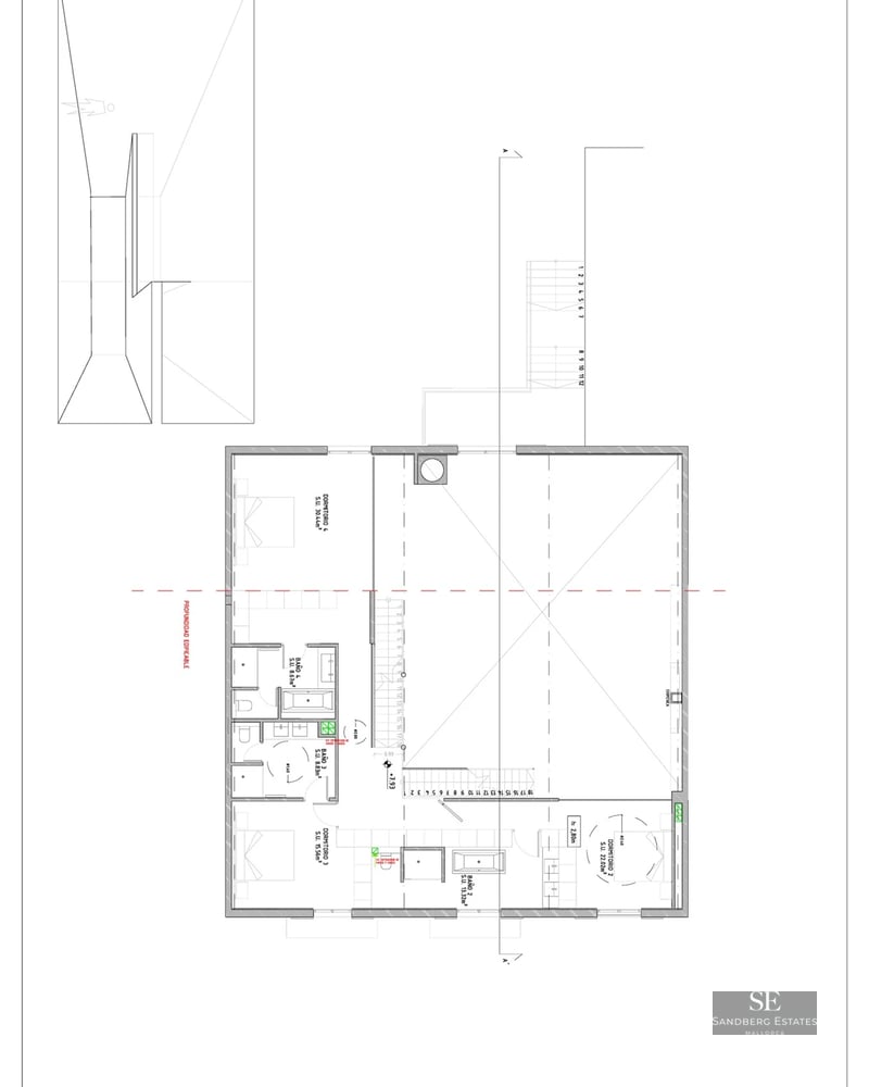 Exterior view of a modern villa featuring an infinity pool, large windows, and a garden. Minimalist architecture with high-quality finishes.