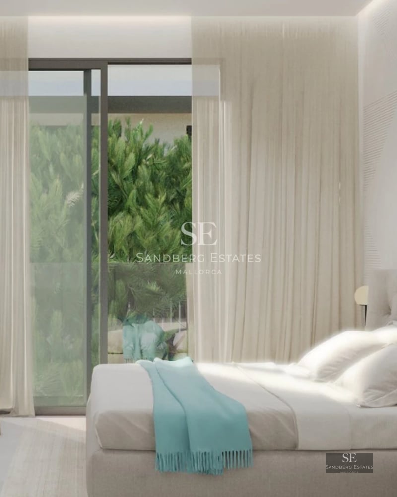 Modern penthouse featuring a large terrace, elegant furniture, and breathtaking views. Minimalist design with luxury touches and abundant natural light.