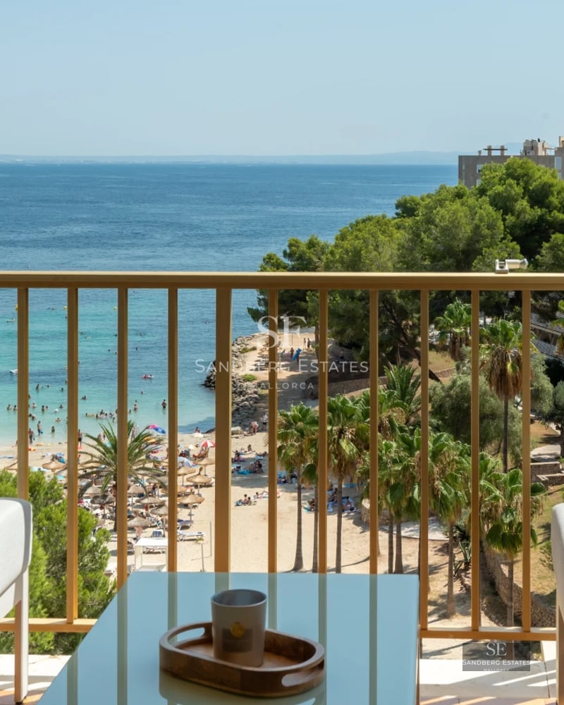 Modern penthouse with private pool. Panoramic views, elegant furniture, and minimalist design. Abundant natural light.