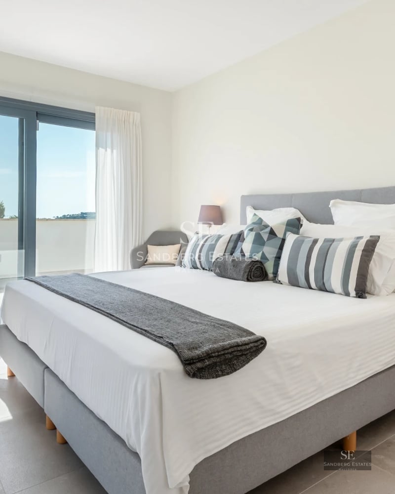 Exterior view of modern villa featuring infinity pool, manicured lawn, minimalist architecture and expansive windows. Luxury and comfort.