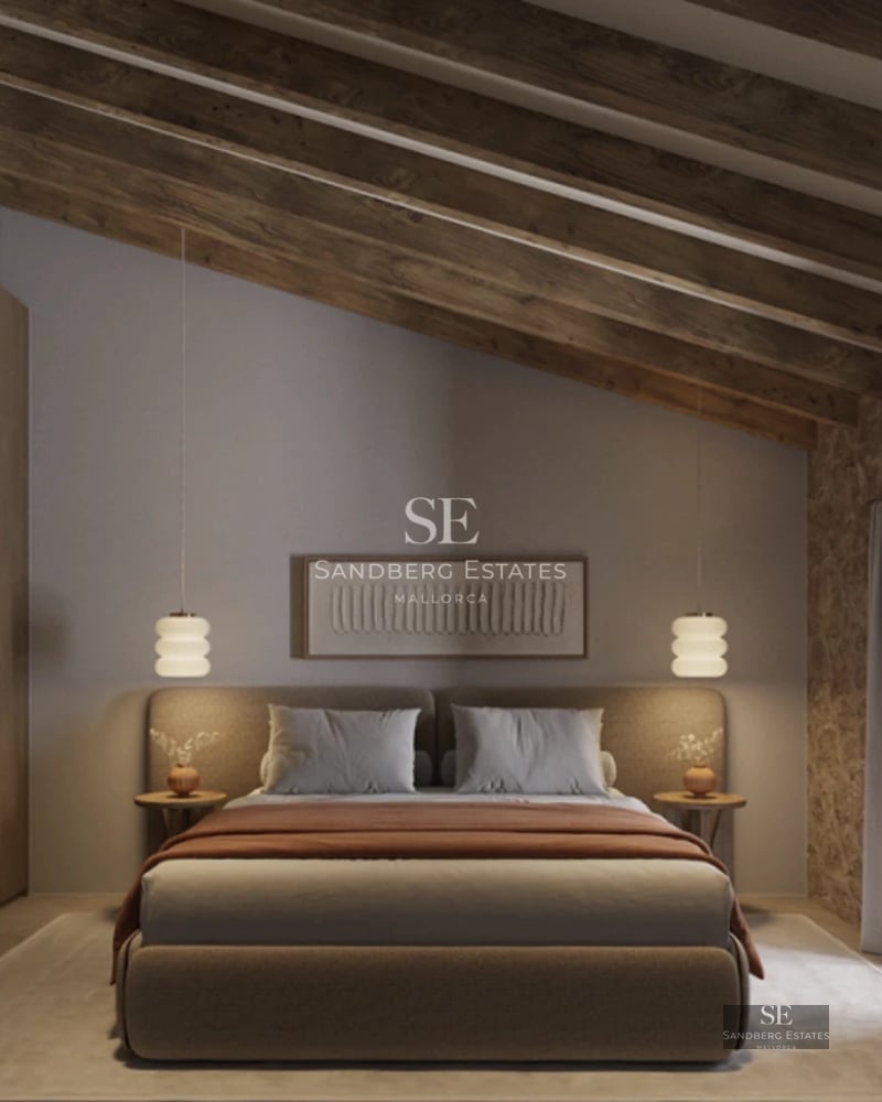 Expansive terrace with panoramic views. Infinity pool, stylish sun loungers, and modern architecture. Minimalist design and high-quality finishes.