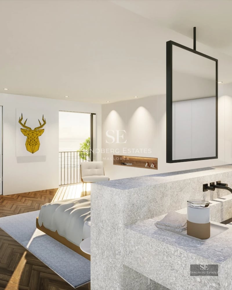 Minimalist exterior with infinity pool. Clean lines, large windows. Ideal for luxury living. Architectural and landscape details.