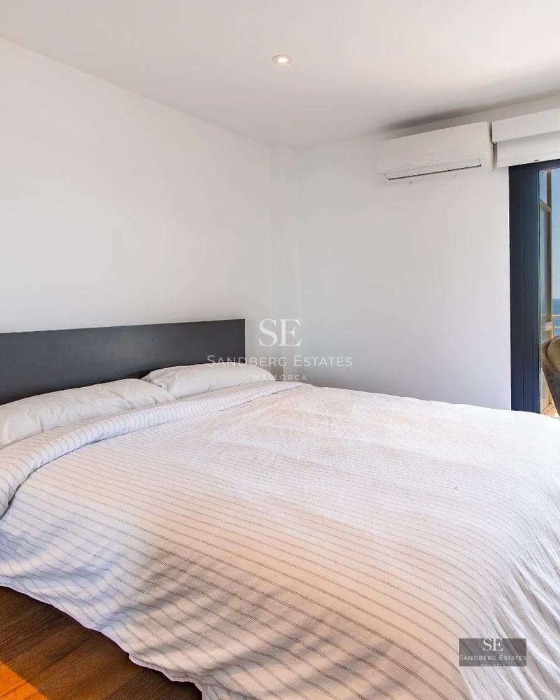 Exterior shot. Modern villa with pool, garden, terrace and minimalist architecture. Abundant natural lighting.