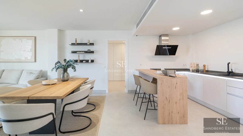 Exterior view of a modern villa with an infinity pool. Minimalist design, large windows, and lush garden.