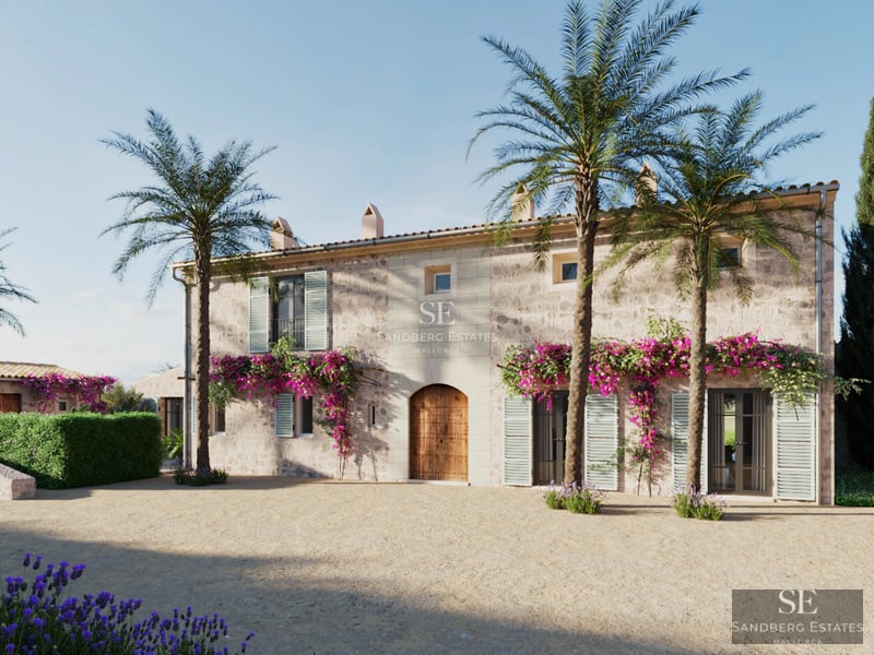 Modern interior with balcony and sea view. Elegant design, minimalist furniture, and abundant natural light. Light wood floors.