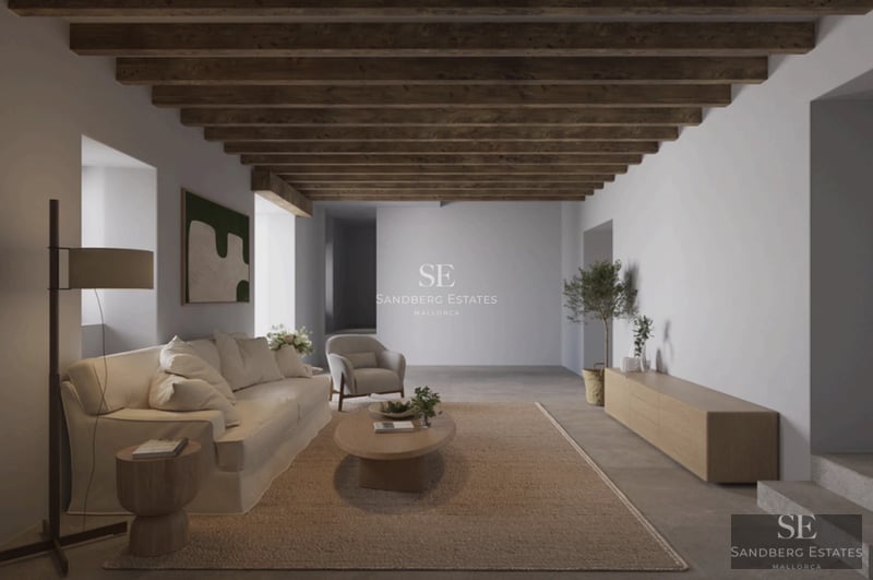 View of a modern villa featuring an infinity pool, surrounded by greenery. Minimalist architecture and contemporary design.