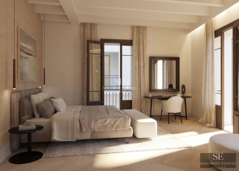 Exterior of modern villa with infinity pool. Minimalist design, expansive terraces, and lush gardens. Ambient lighting.