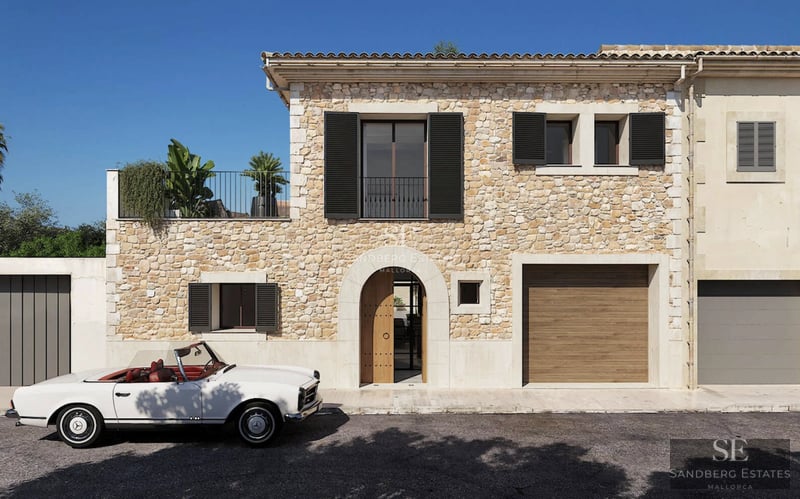 Bright living room with panoramic sea views. Modern interior featuring large windows, wooden floors, and minimalist decor.